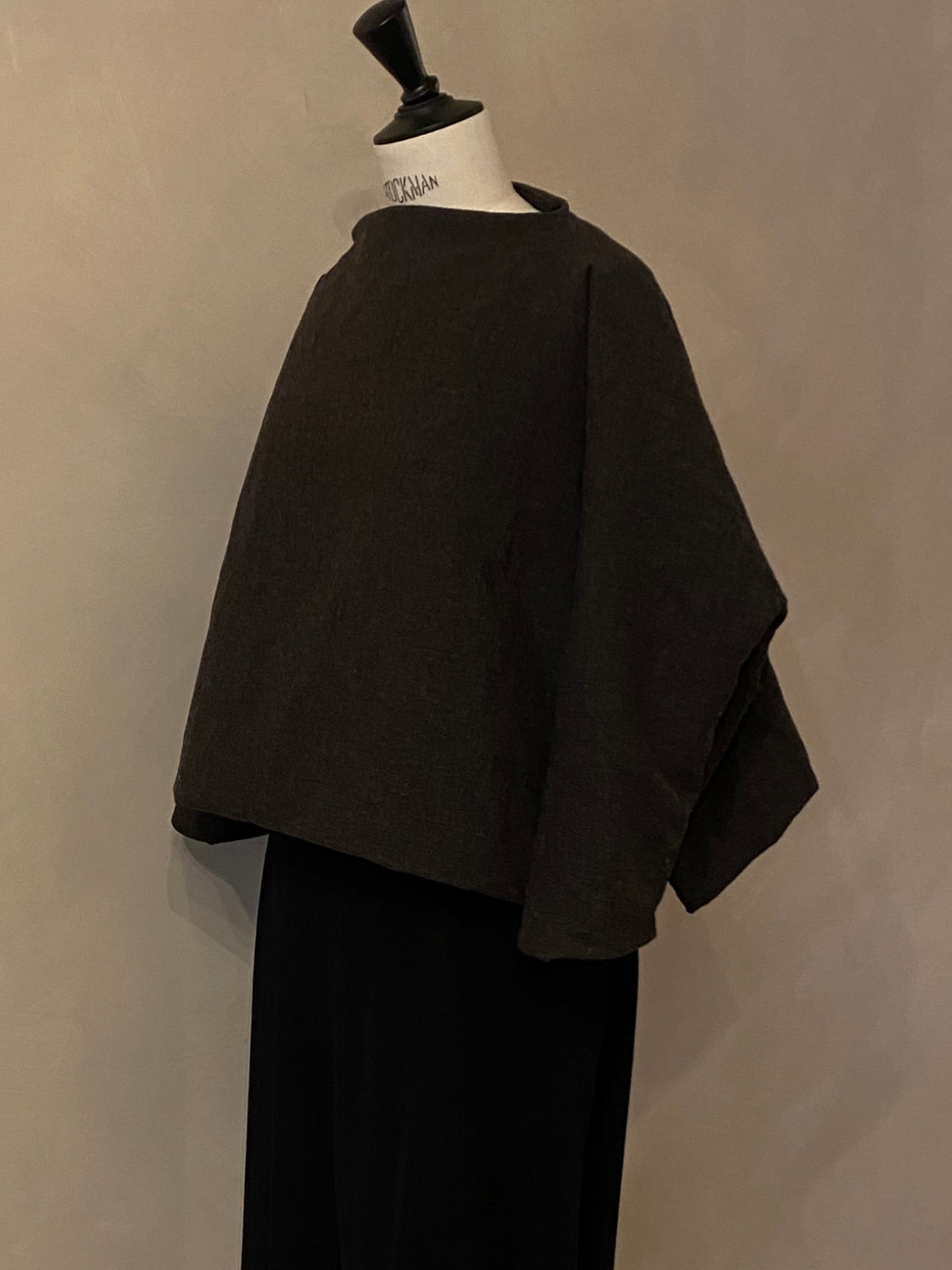 Brown wool top