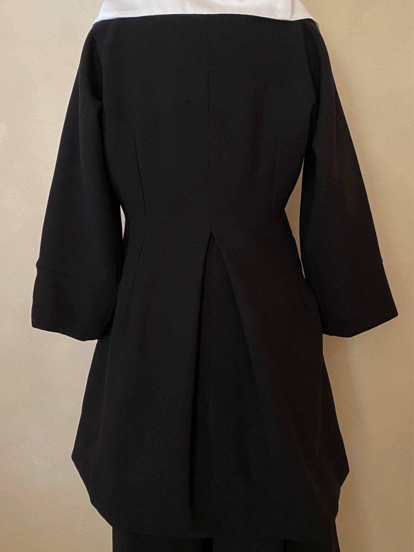 Chaqueta doble crepe de lana