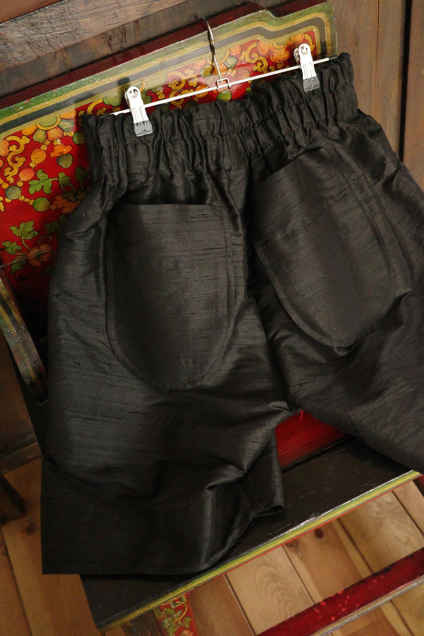 Pantalón corto de seda