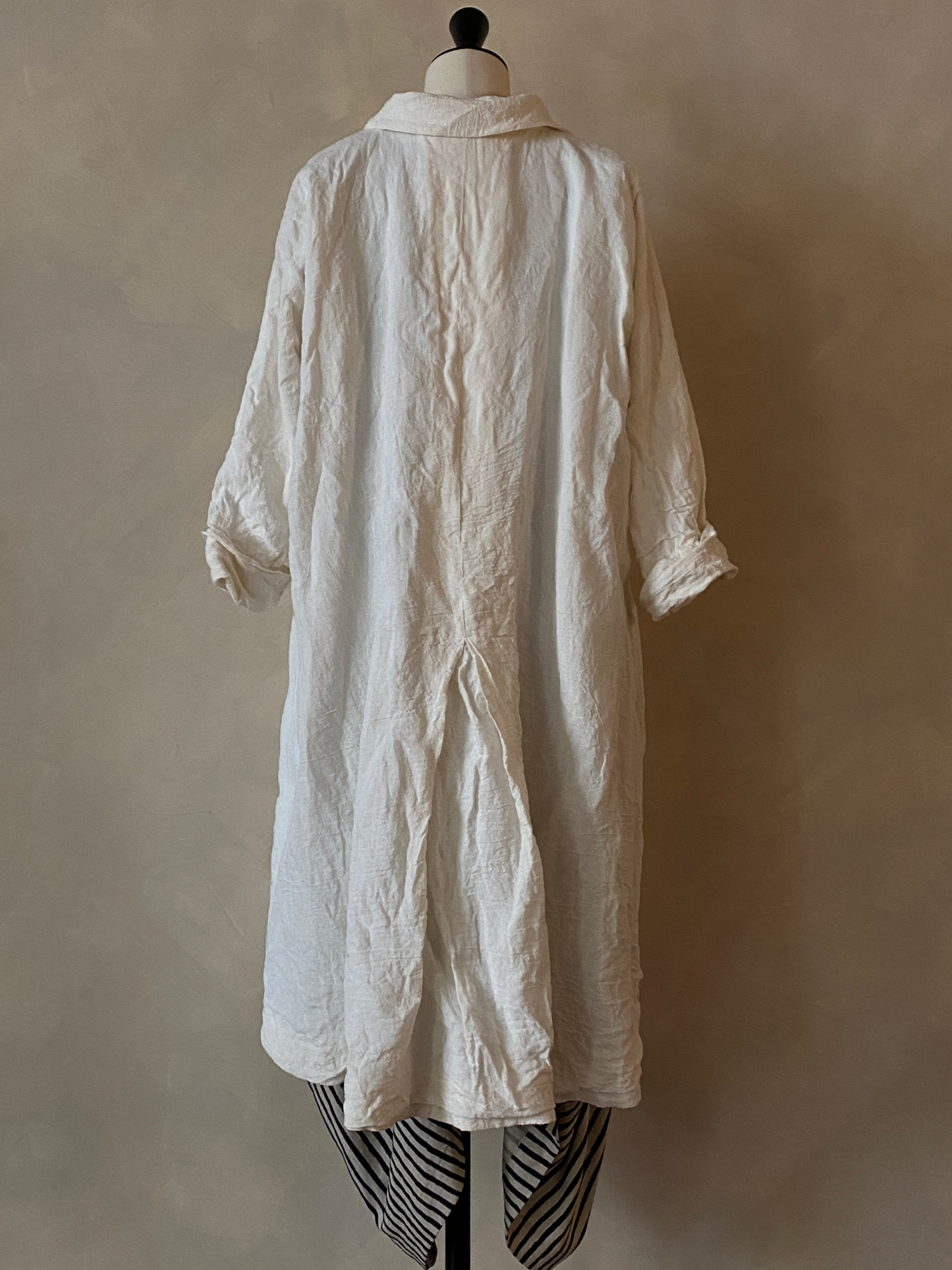 White linen coat