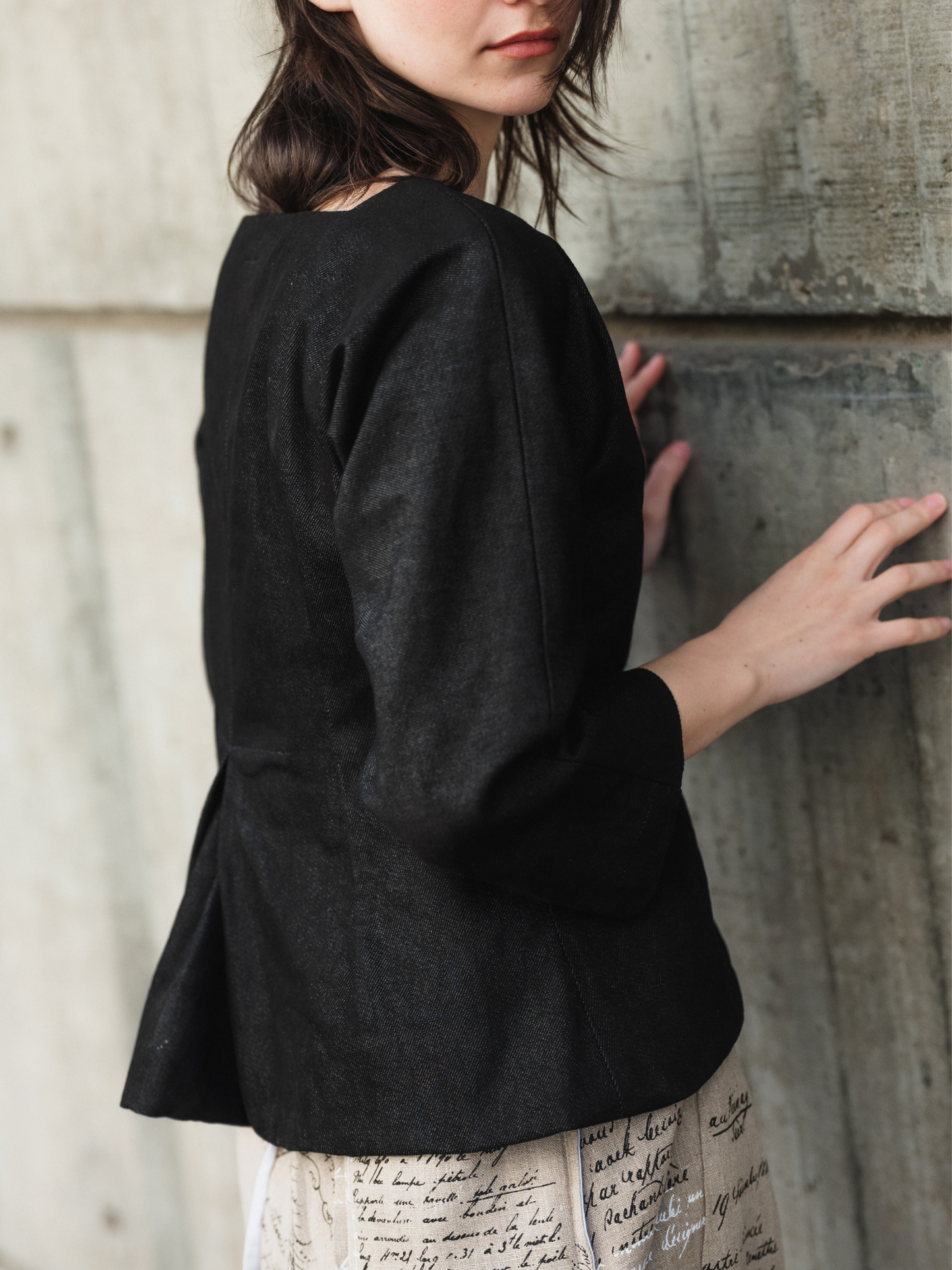 Tailored denim jacket