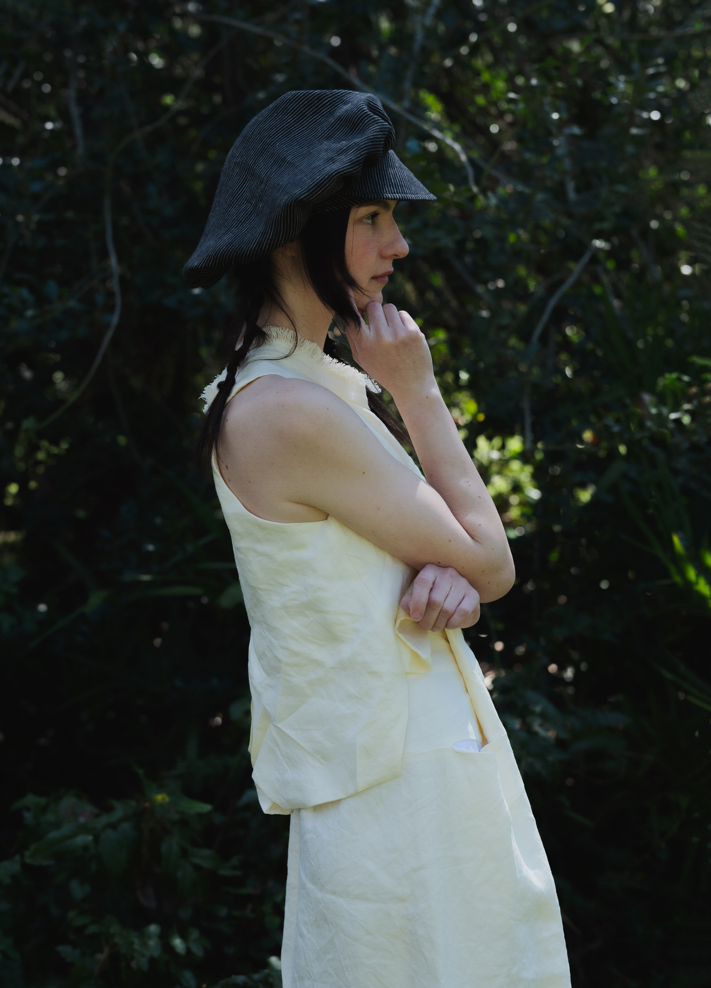 Cream linen top