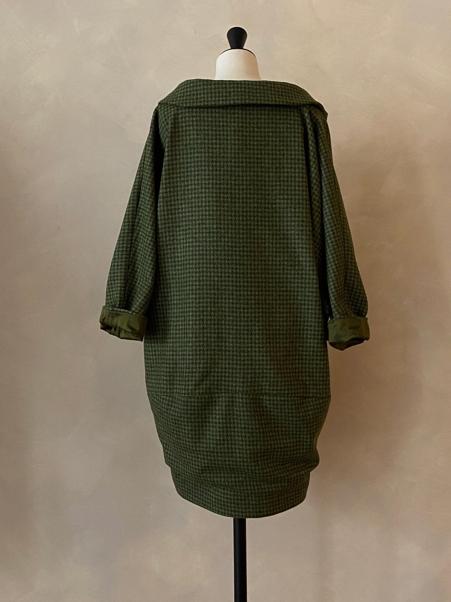 Green Scottish tweed coat