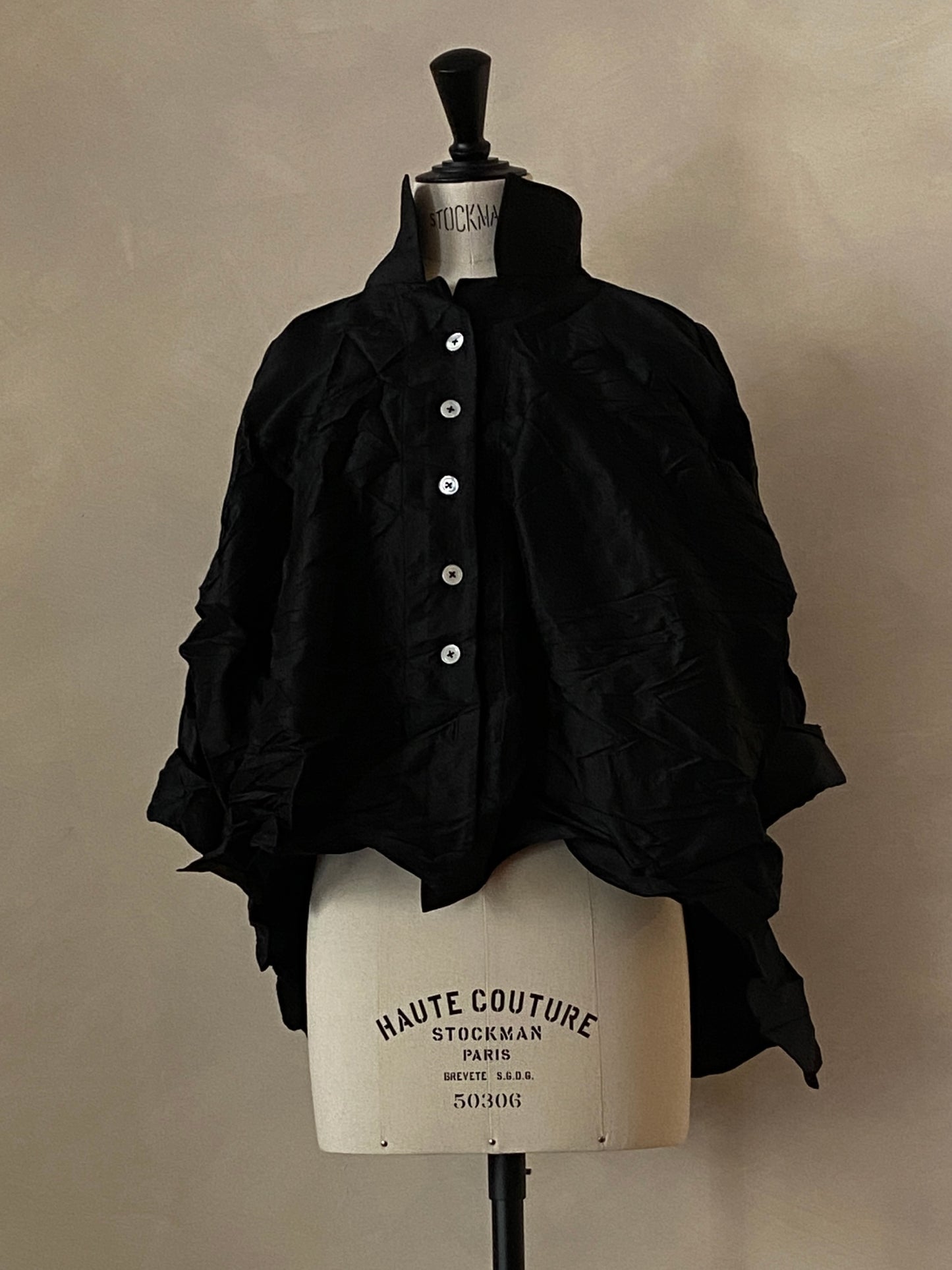 Black silk shirt