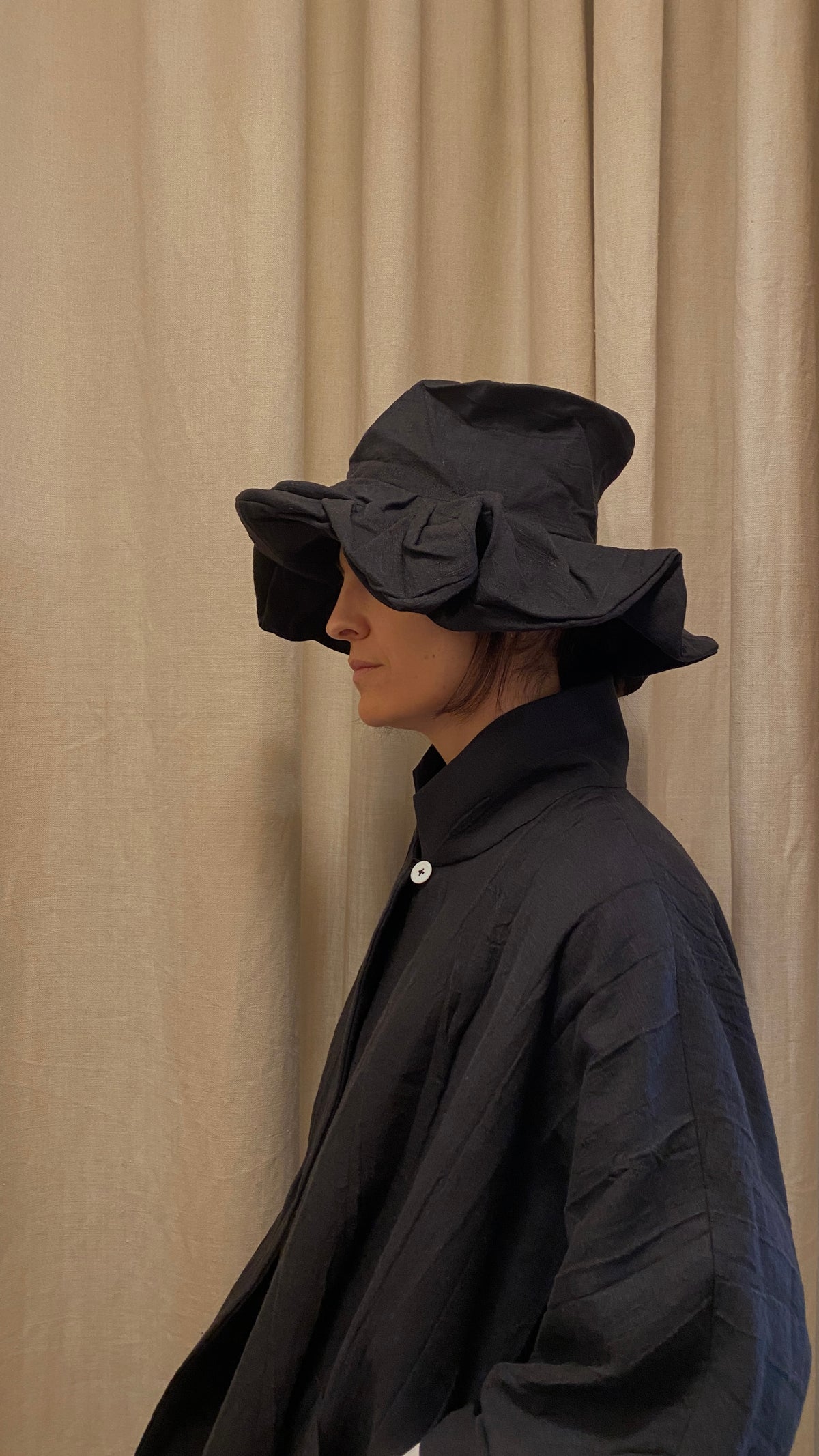 Sombrero de lino y algodón