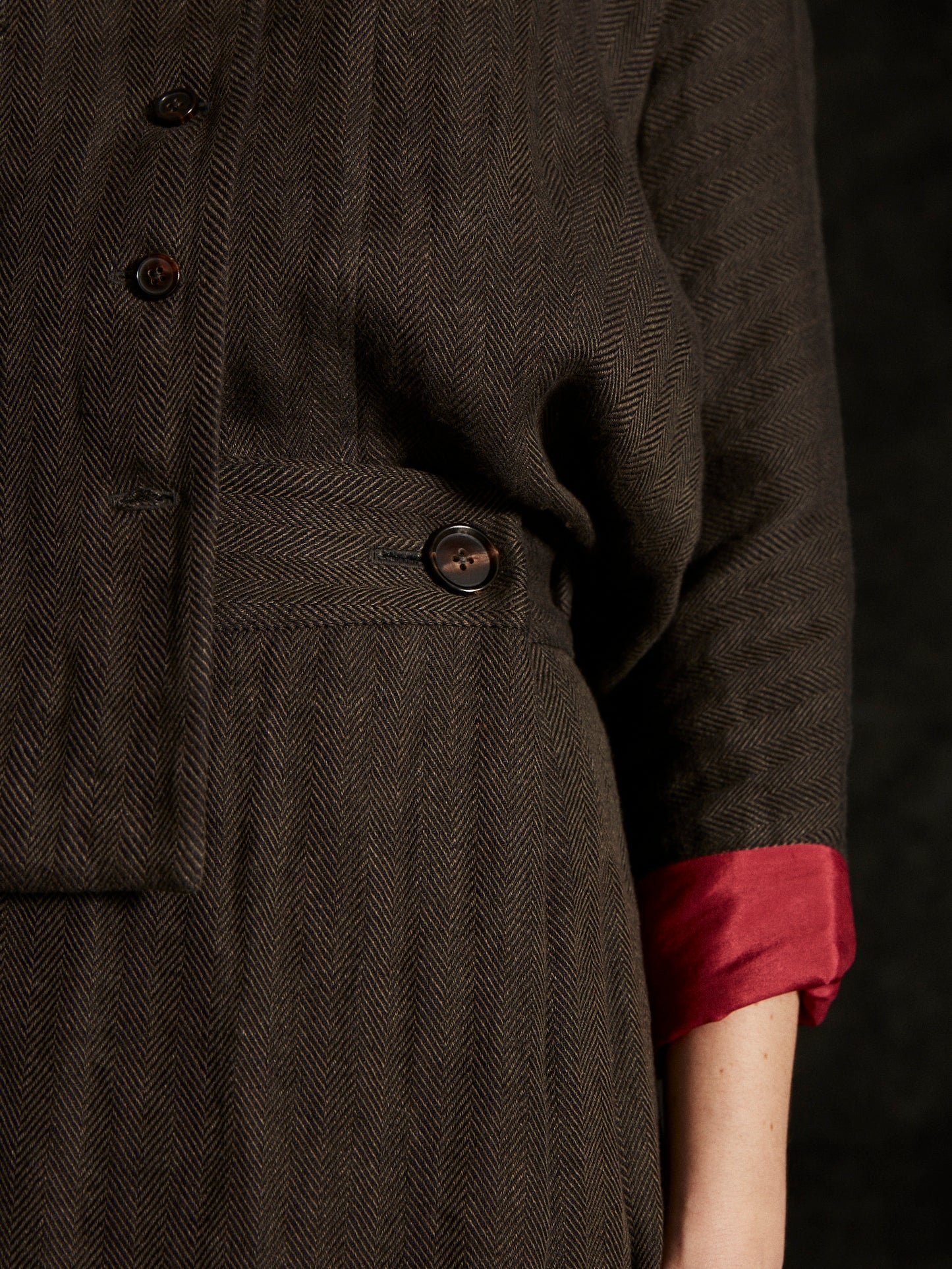 Victorian linen skirt