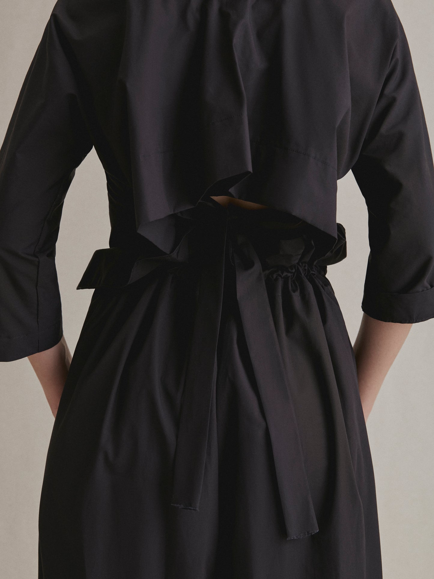 Pleated wide leg trousers