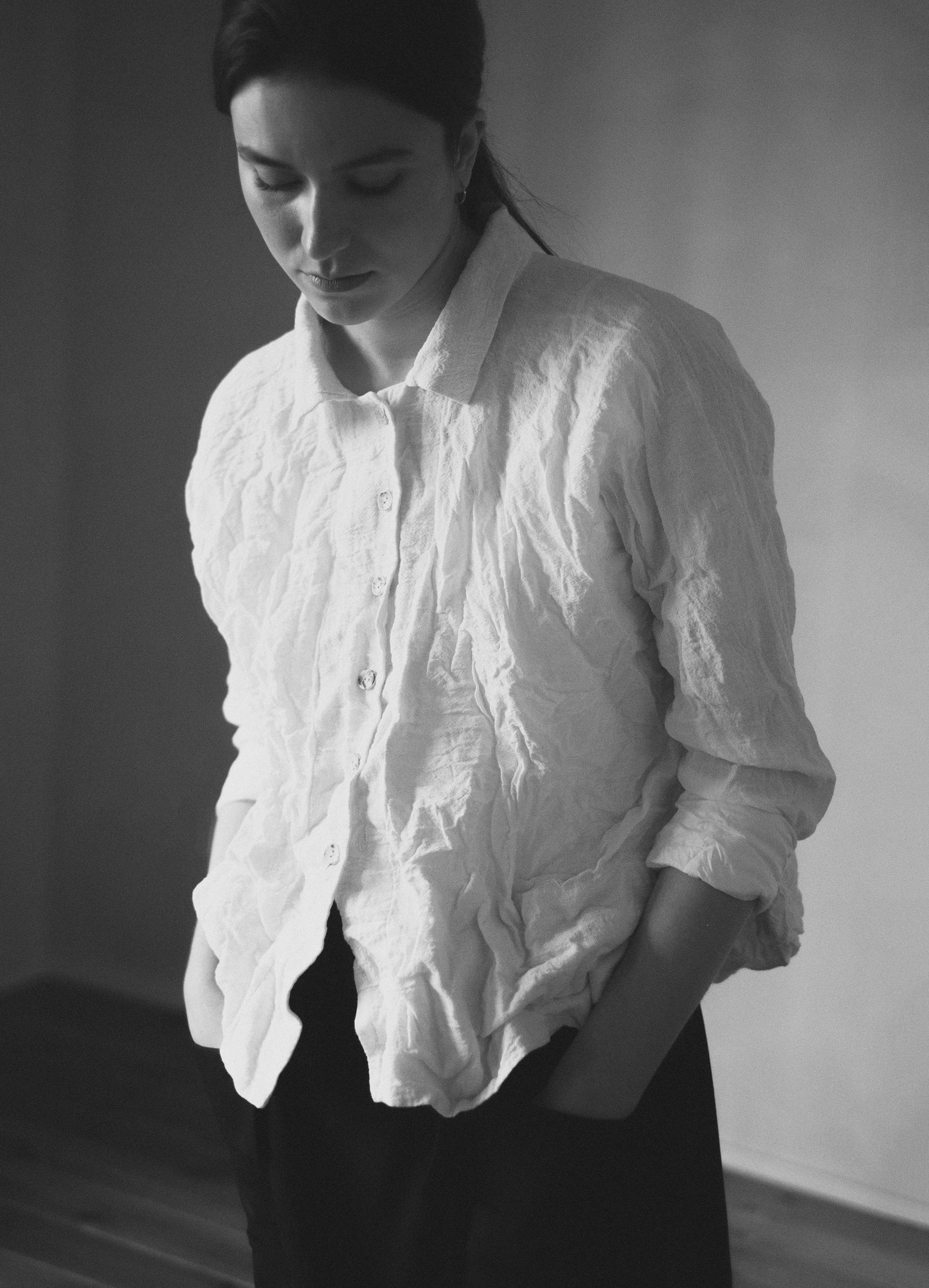 01. White linen shirt