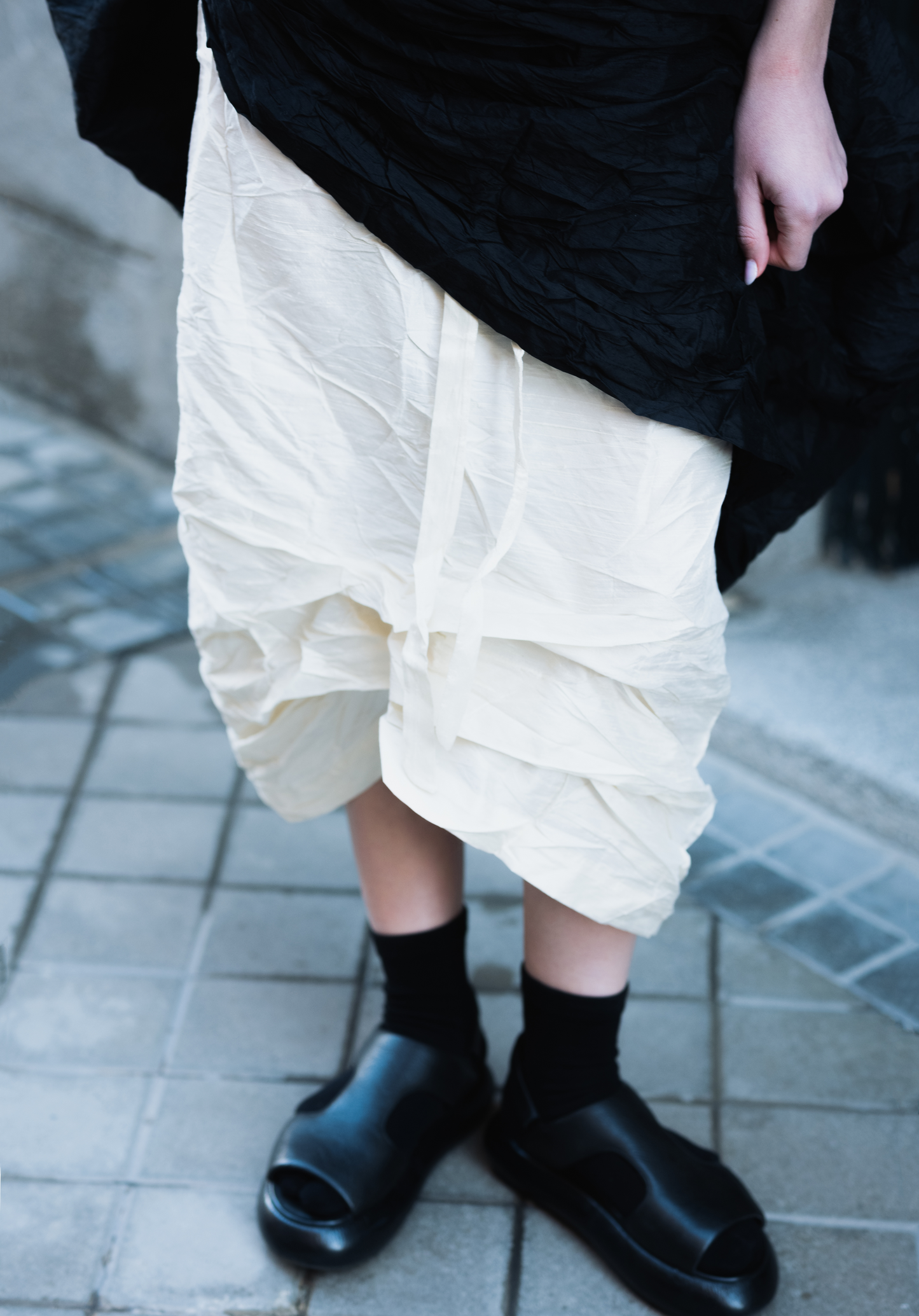 07. Two-piece dupioni silk dress