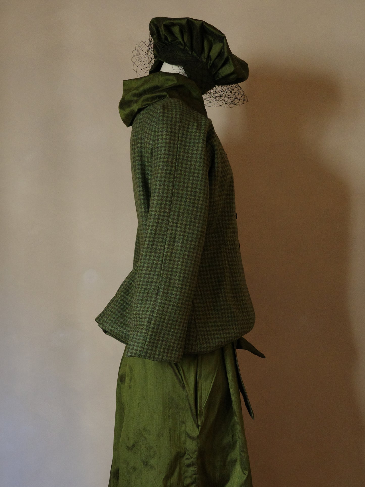 Chaqueta verde de lana inglesa