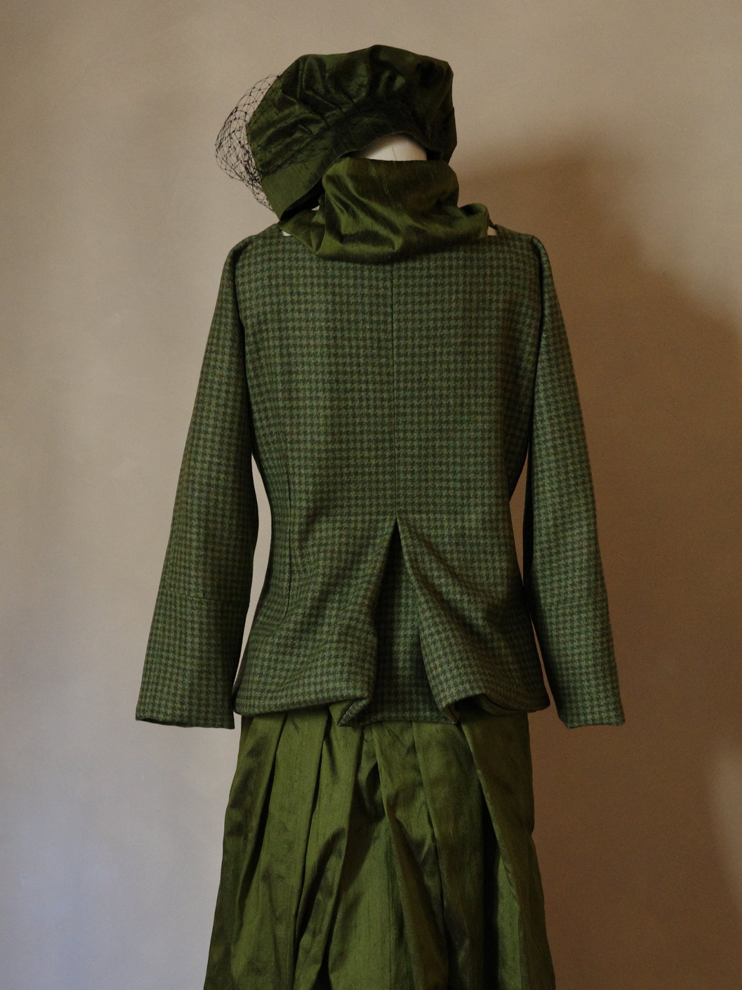 Chaqueta verde de lana inglesa