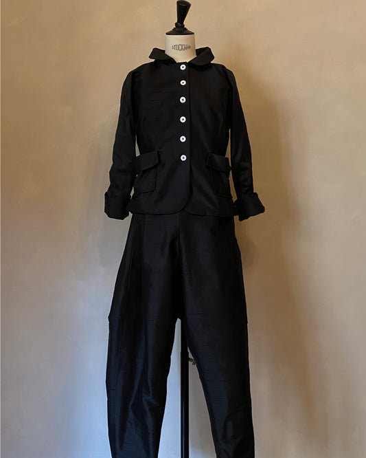 Chaqueta de seda duponi