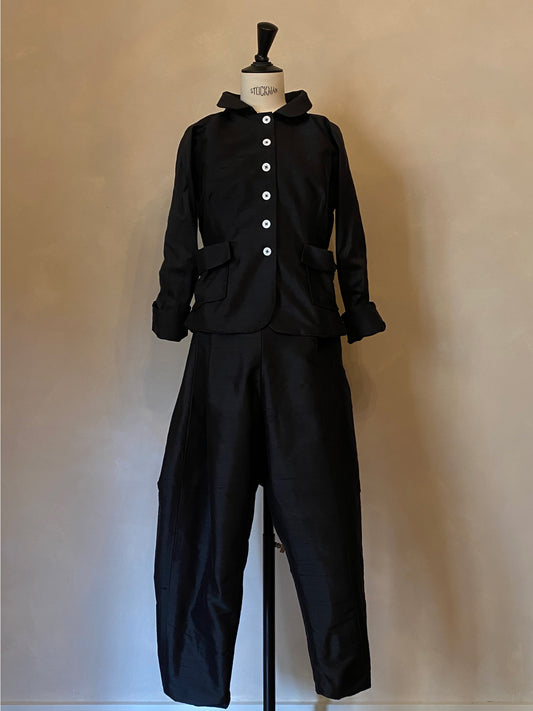 Black silk jacket
