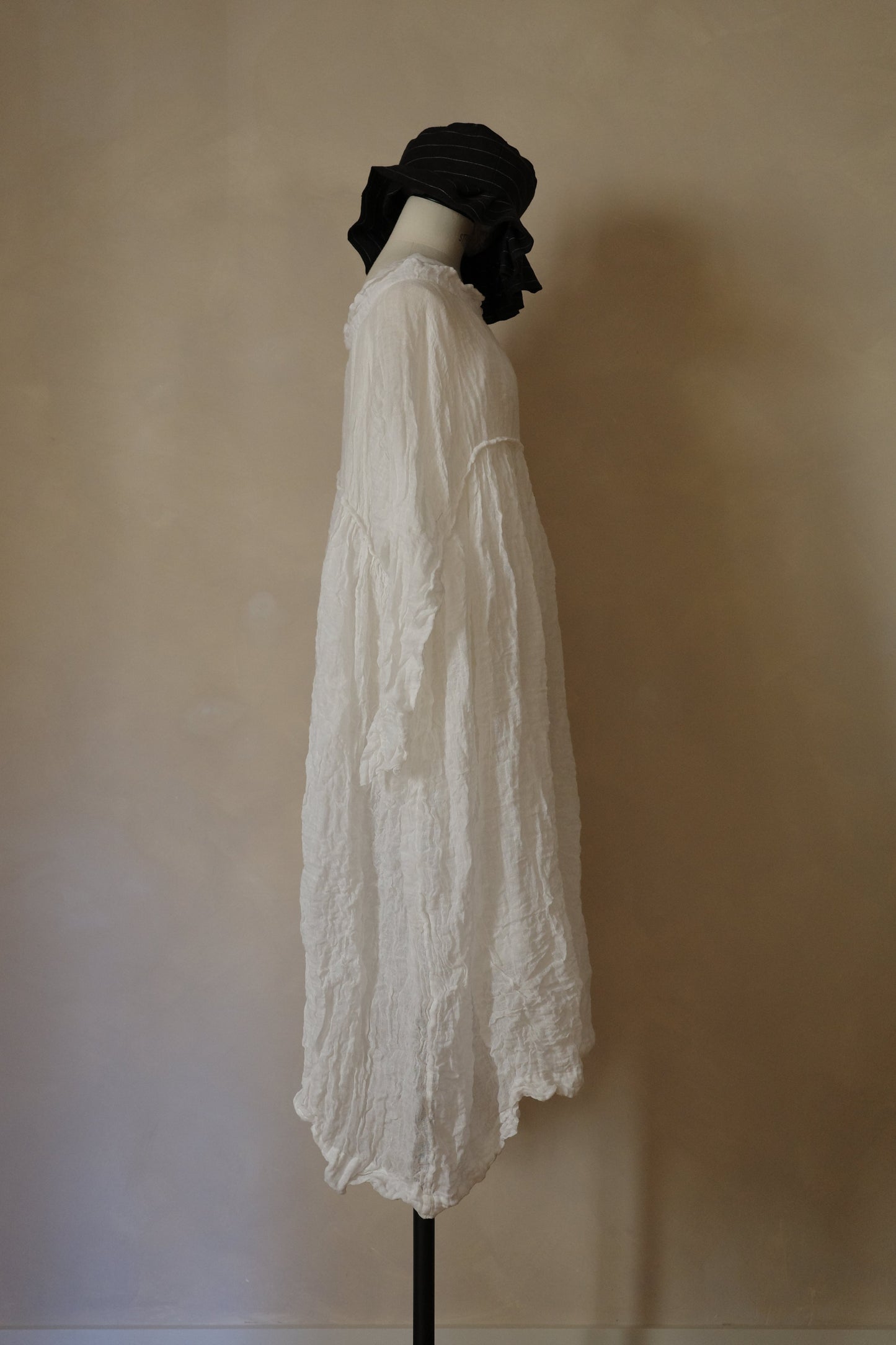White linen dress