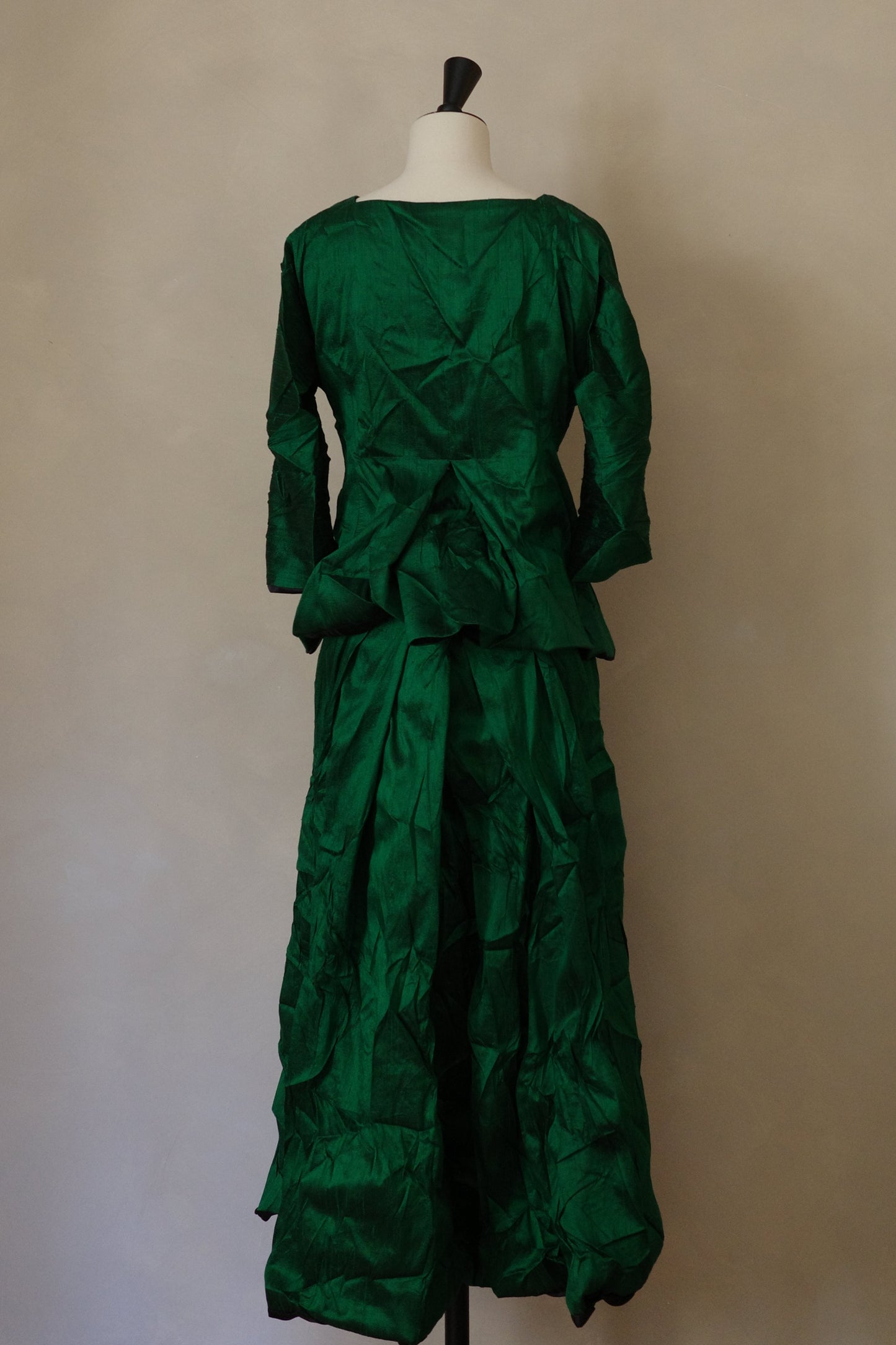 Emerald dupioni jacket and skirt set