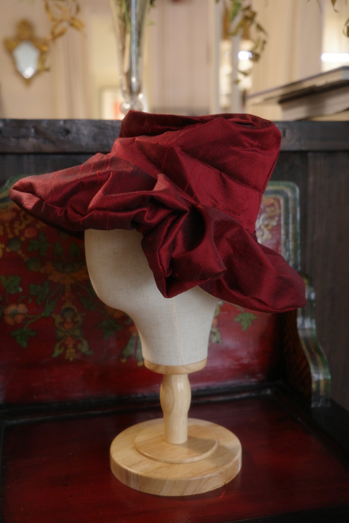 Sombrero seda dupioni