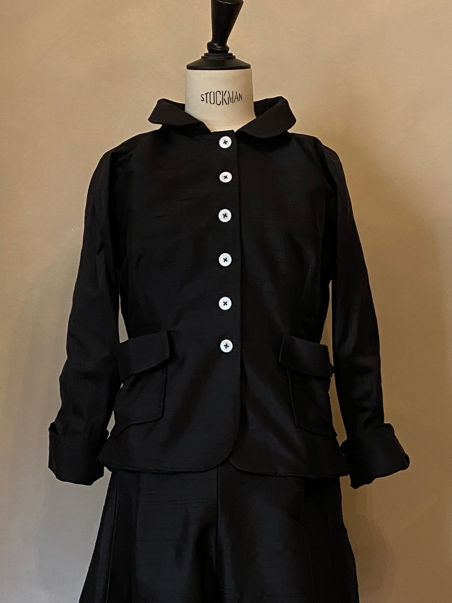 Chaqueta de seda duponi