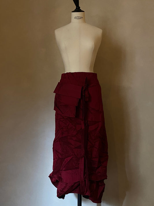 Dupioni silk skirt