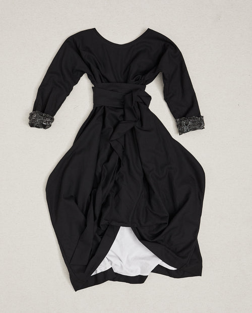 Black wool Menina dress