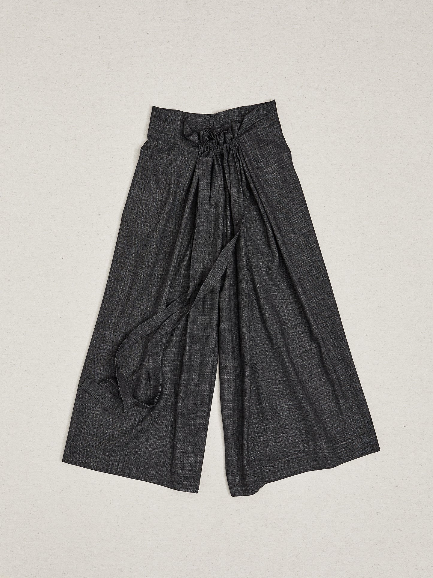 Grey wide leg trousers
