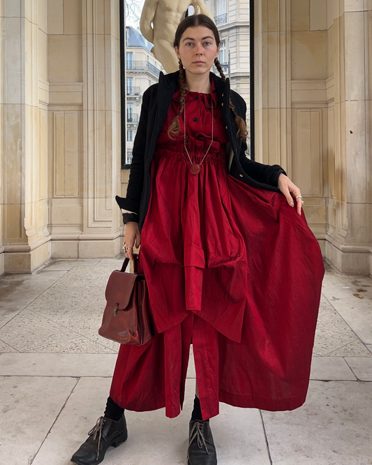 Vestido Menina de seda dupioni